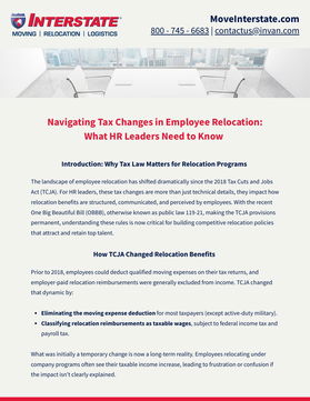 How Permanent Tax Changes are Reshaping Employee Relocation Policies