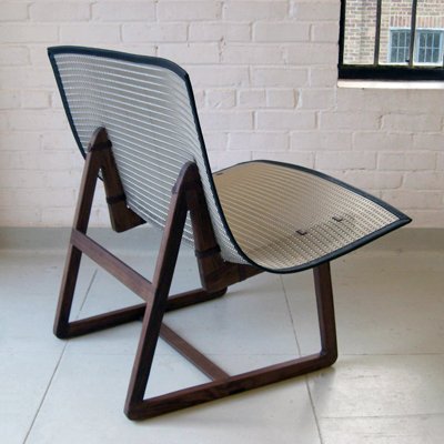 Furniture: Stainless Wire Mesh Lounge Chair 