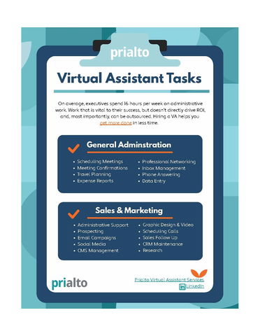 Virtual Assistant Tasks