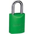 Master Lock 6835KAGRN - High Visibility Aluminum Padlock KA Green