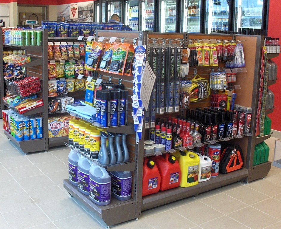 Light Duty Gondola for Gas Bars & Convenience Stores