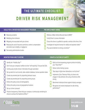 Driver Risk Management: The Ultimate Checklist