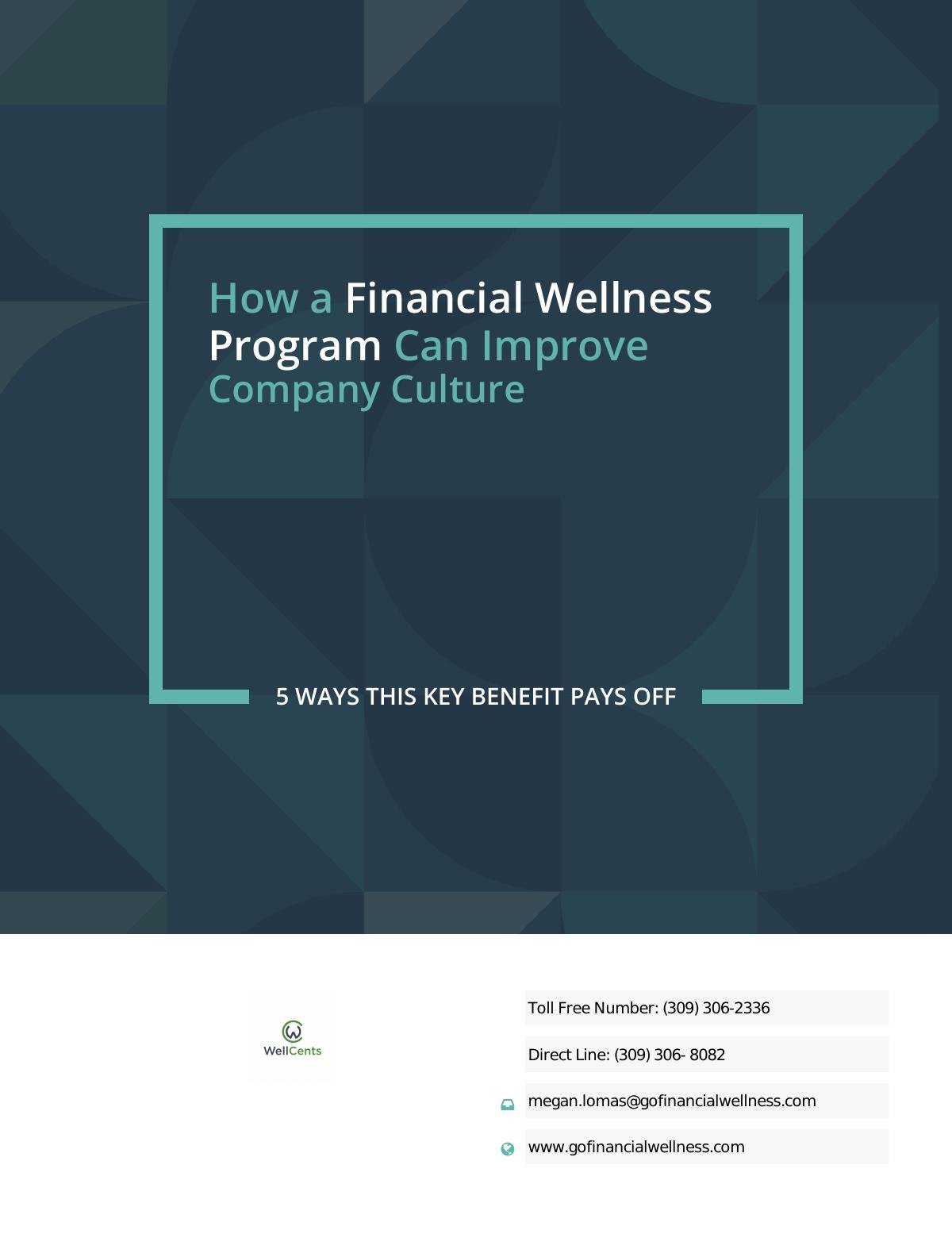 How a Financial Wellness Program Can Improve Company Culture
