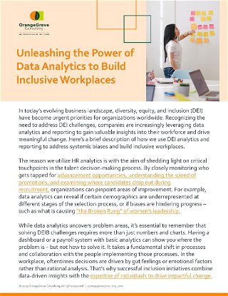 Unleashing the Power of Data Analytics to Build Inclusive Workplaces