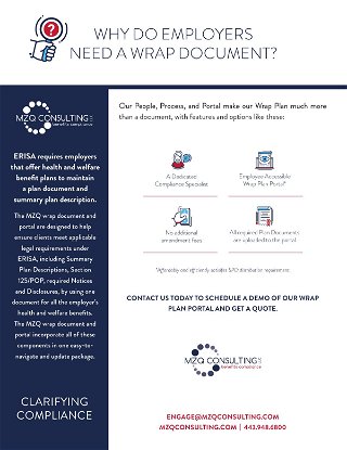 Wrap Plan Document and Web Portal