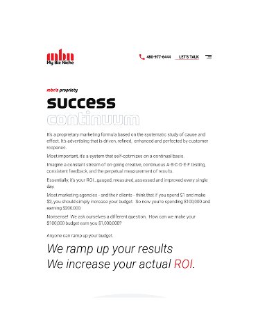 MBN Digital Marketing Success Continuum