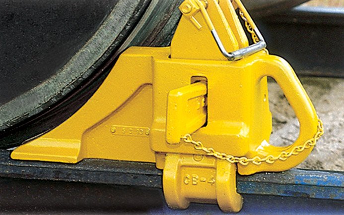 Rail Clamping Wheel Block (for rails 105 -175 lbs.)