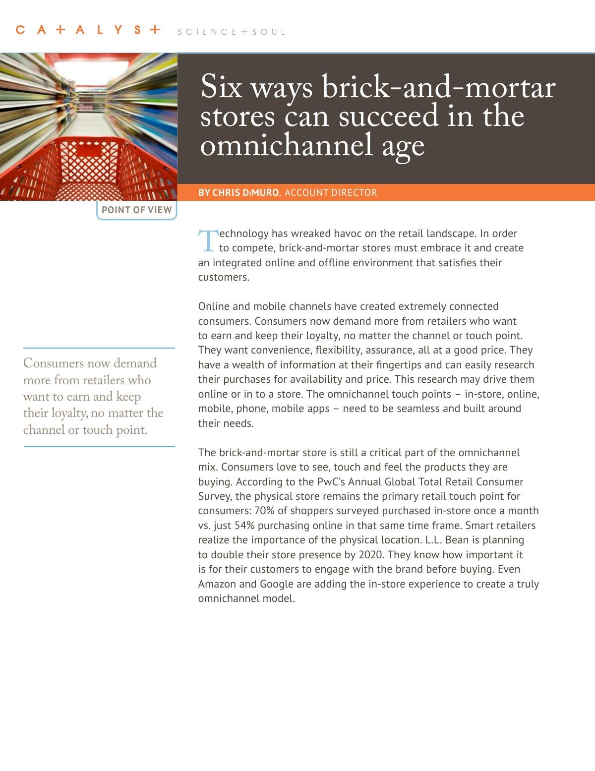 6 ways brick & mortar stores can succeed in the omnichannel age
