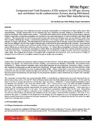 Computational Fluid Dynamics analysis for Off-gas mixing & ventilation inside carbonization furnace