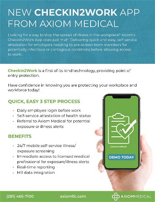 CheckIn2Work: An Overview of Axiom Medical's Illness and Exposure Screening App 