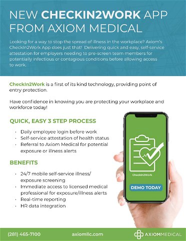 CheckIn2Work: An Overview of Axiom Medical's Illness and Exposure Screening App 