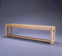 Red Oak Aisle Saver Bench