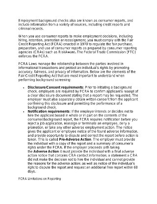 FCRA Basics
