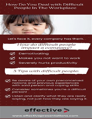 How to deal with difficult people in the workplace