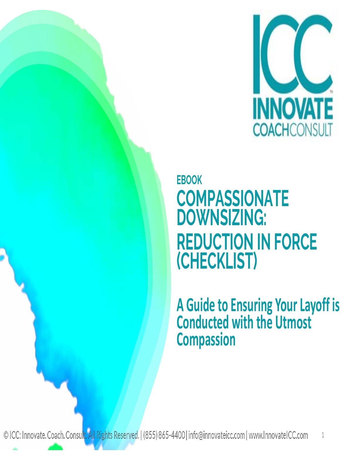 Compassionate Downsizing: A Reduction-In-Force (Checklist) 