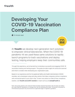 Developing your Covid-19 OSHA Compliance Plan