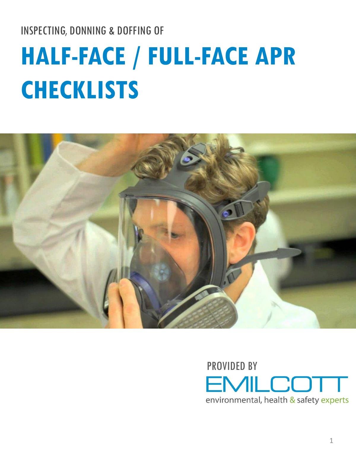 Respirator Inspection Checklist with Proper Donning & Doffing Steps