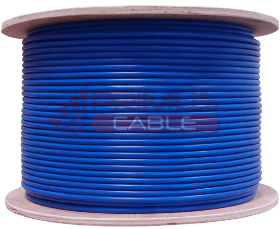 CAT6A 10G Plenum Blue, UTP, 1000' 8-Conductor, 23AWG Solid-Bare Copper, Spool, CMP (ETL US)