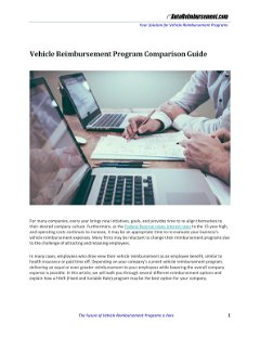 Vehicle Reimbursement Program Comparison Guide