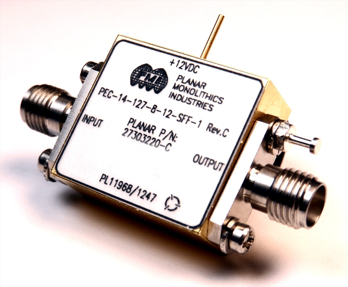 PEC-14-127-8-12-SFF-1 Ultra-broadband Amplifier