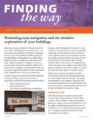 Finding the Way: Promoting easy navigation and the intuitive exploration of your buildings