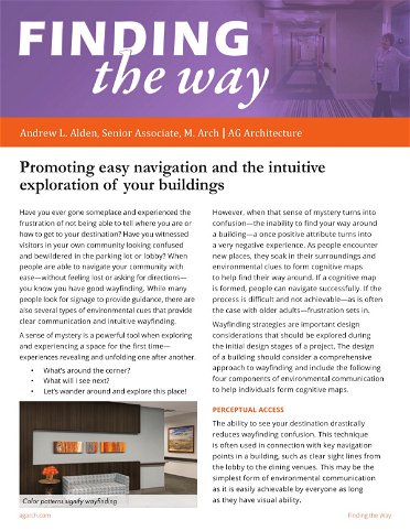 Finding the Way: Promoting easy navigation and the intuitive exploration of your buildings