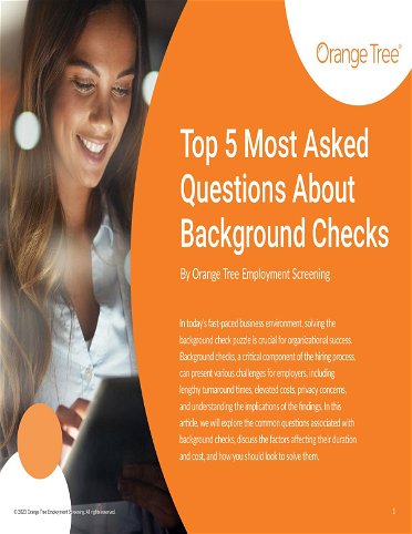 Top 5 Most Asked Questions About Background Checks