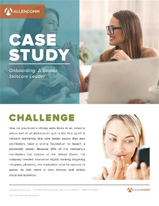Onboarding for a Global Skin Care Leader Case Study