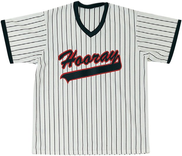 V-neck Pullover Jersey With Pinstripes