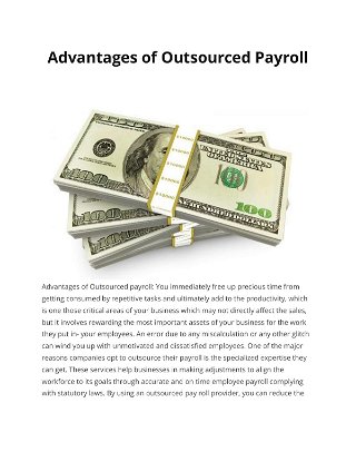 Advantages of Outsourced Payroll 