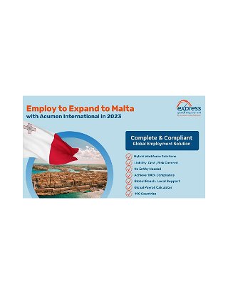Employ to Expand to Malta Fast and Risk-Free in 2023 and Beyond