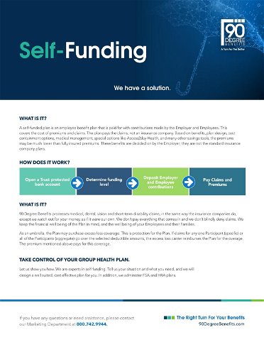 Self-Funding: We have a solution.