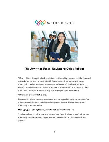 The Unwritten Rules: Navigating Office Politics