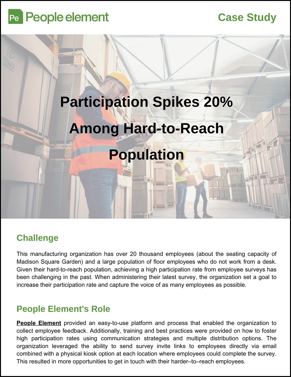 Case Study - Survey Participation Spikes 20%