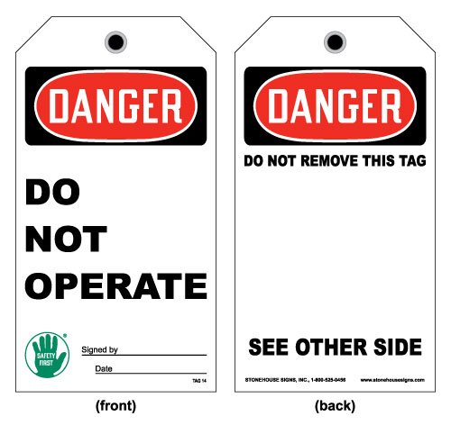 Safety and Accident Prevention Tags