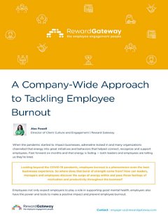 A Company-Wide Approach to Tackling Employee Burnout
