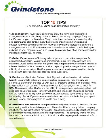 Top 15 Tips For Hiring The Right Lead Generation Company