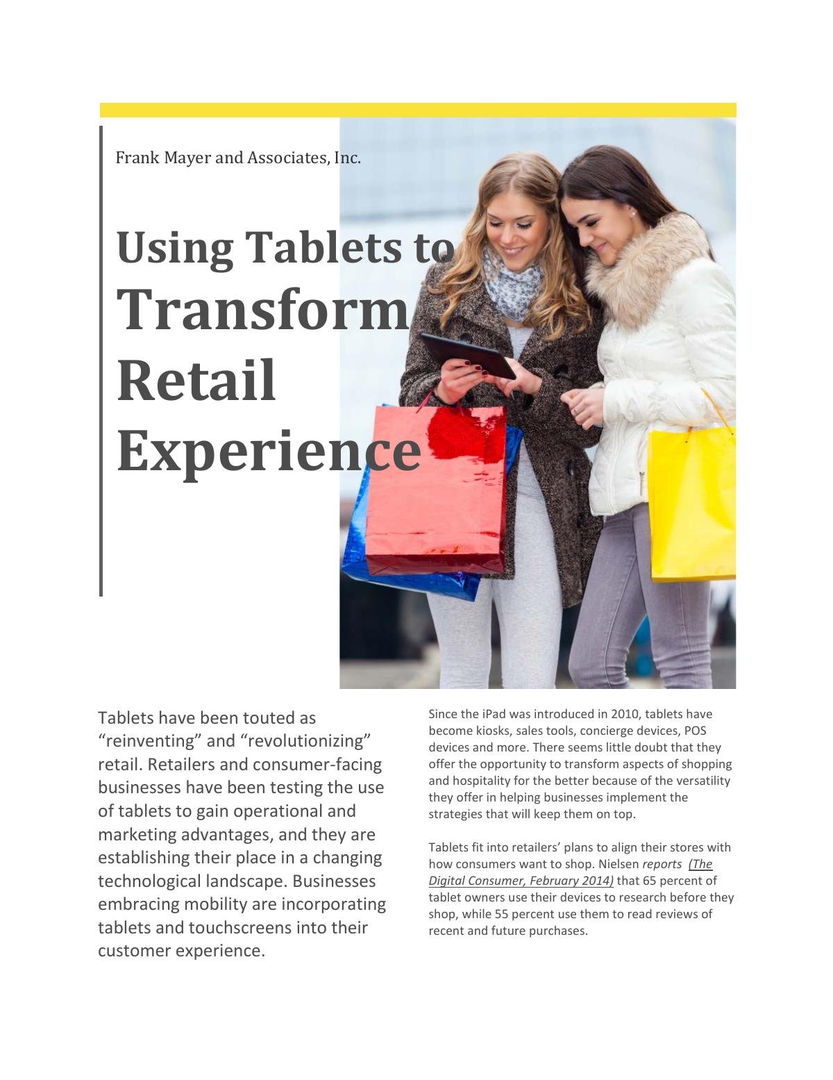 Using Tablets to Transform Retail Experience 