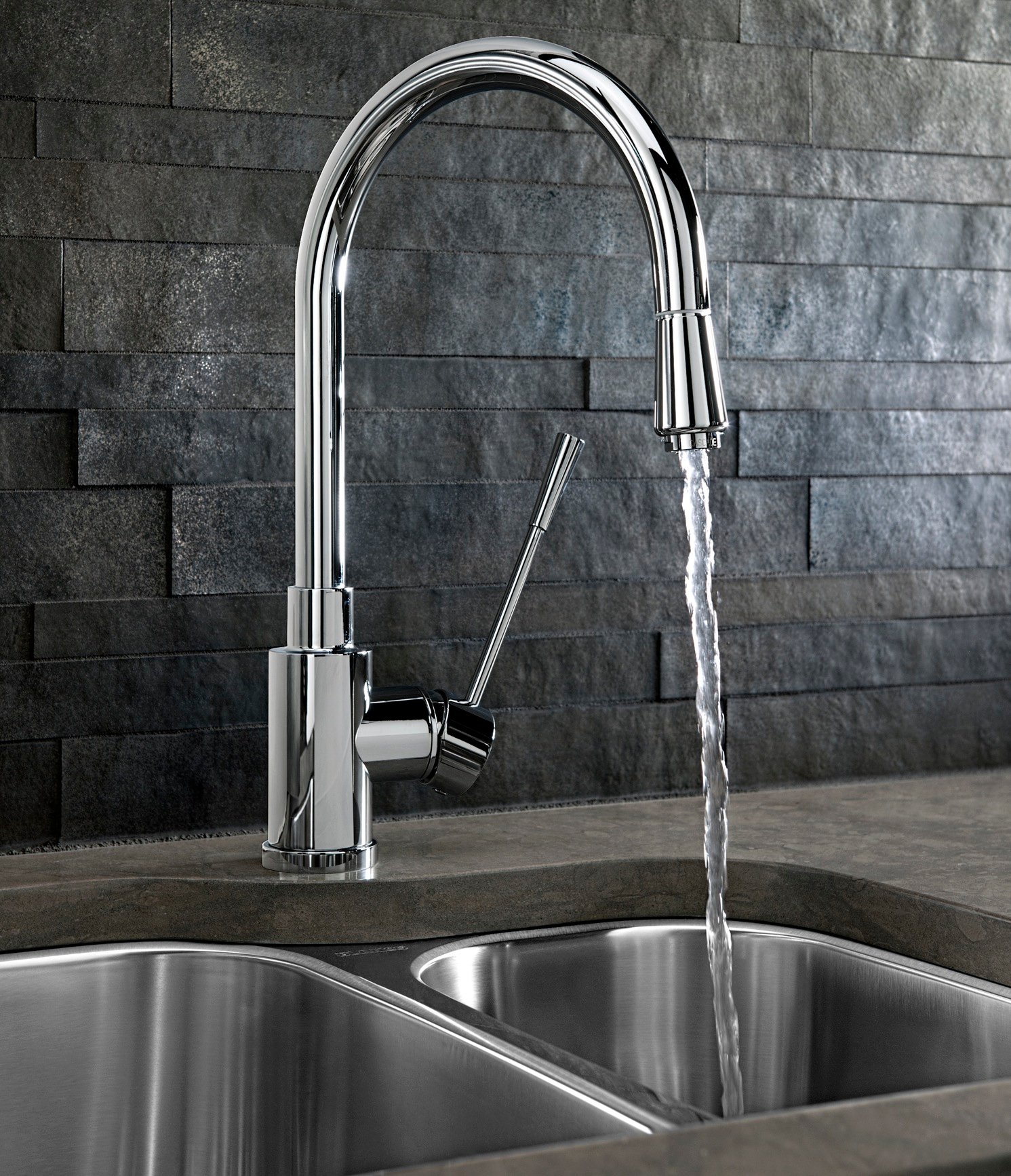 BLANCO KONTROLE™ kitchen faucet with BLANCO SUPREME™ sink