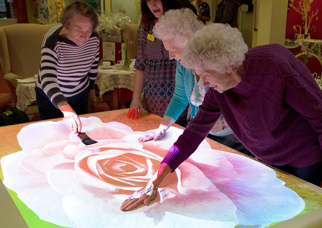 Fixed Interactive Sensory Light Projection For Care