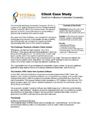 Client Case Study: Berkshire Hathaway Homestate Companies