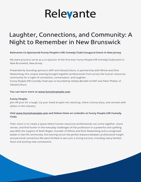 Laughter, Connections, and Community: A Night to Remember in New Brunswick