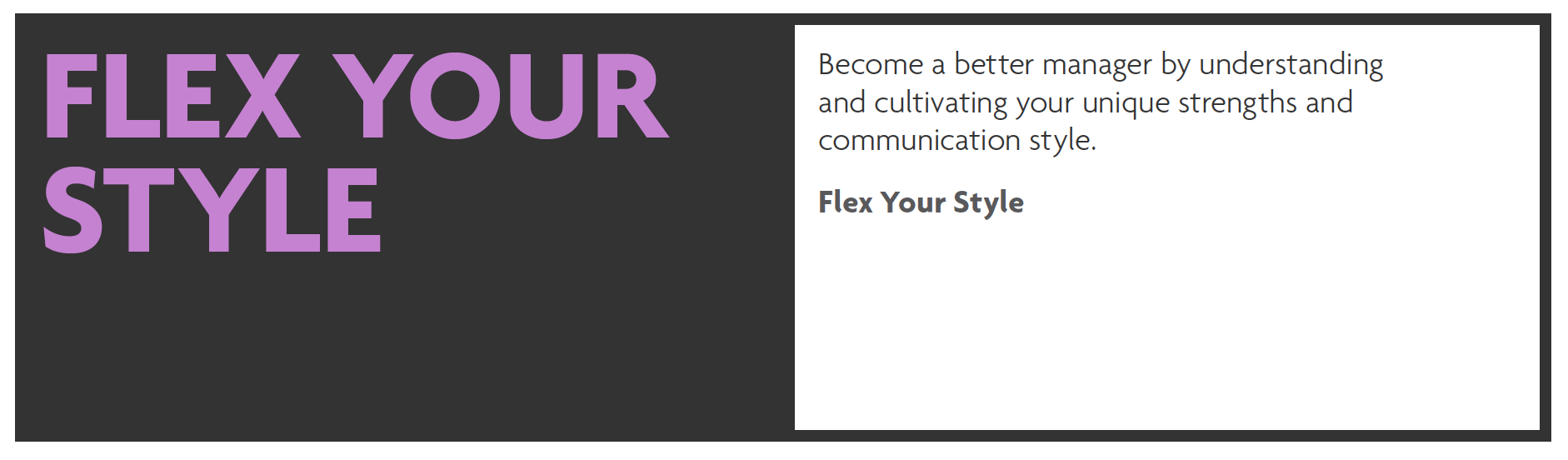 Single Session: Flex Your Style
