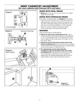 Adjusting Door Hinges and Drawers on Inset Cabinetry
