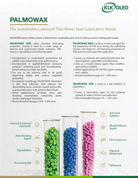 Fatty Amides: PALMOWAX: The Sustainable Lubricant That Meets Your Lubrication Needs