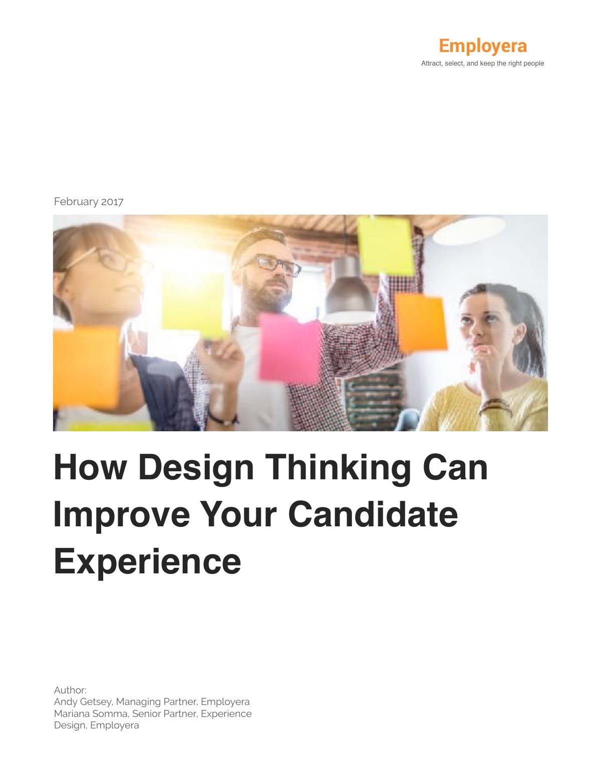 How Design Thinking Can Improve Your Candidate Experience