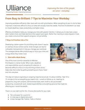 From Busy to Brilliant: 7 Tips to Maximize Your Workday