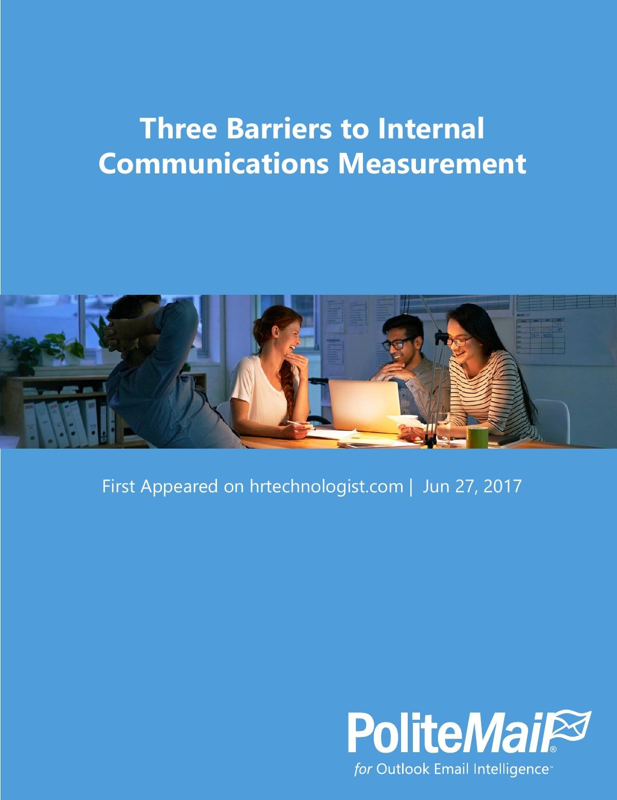 Three Barriers to Internal Communications Measurement