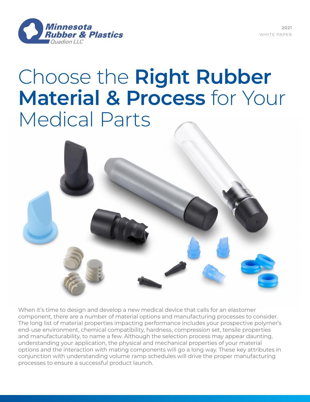 Choose the Right Rubber Material & Process for Your Medical Parts
