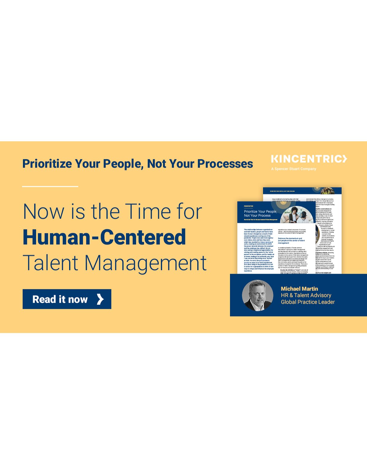 Prioritize Your People, Not Your Process: Now is the time for human-centered talent management